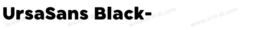 UrsaSans Black字体转换 UrsaSans Black字体转换